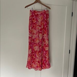 Floral Pink Maxi Skirt